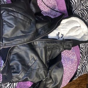 Fashion nova (My go to faux letter jacket). Size M